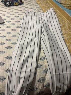 Youth Large pinstriped baseball pants